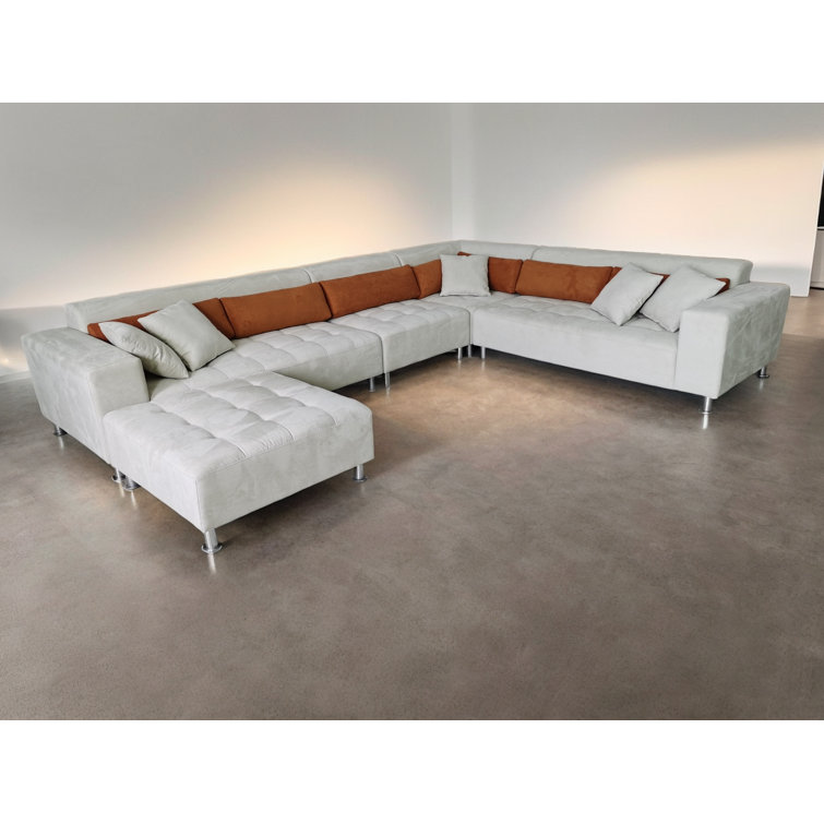 Latitude Run® 5 Piece Ivory Sectional Sofa Couch Set Wayfair